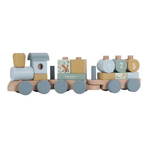Little Dutch - Treno Personalizzabile - Blu Amici Della Foresta - immagine 7