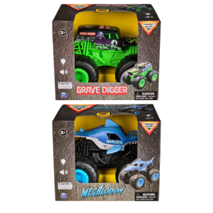 Monster Jam 1:24 con luci e suoni – Grave Digger o Megalodon