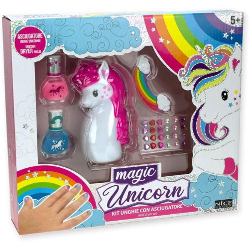Magic Unicorn Set Make up per Bambine con Smalti e Asciugatore - immagine 2