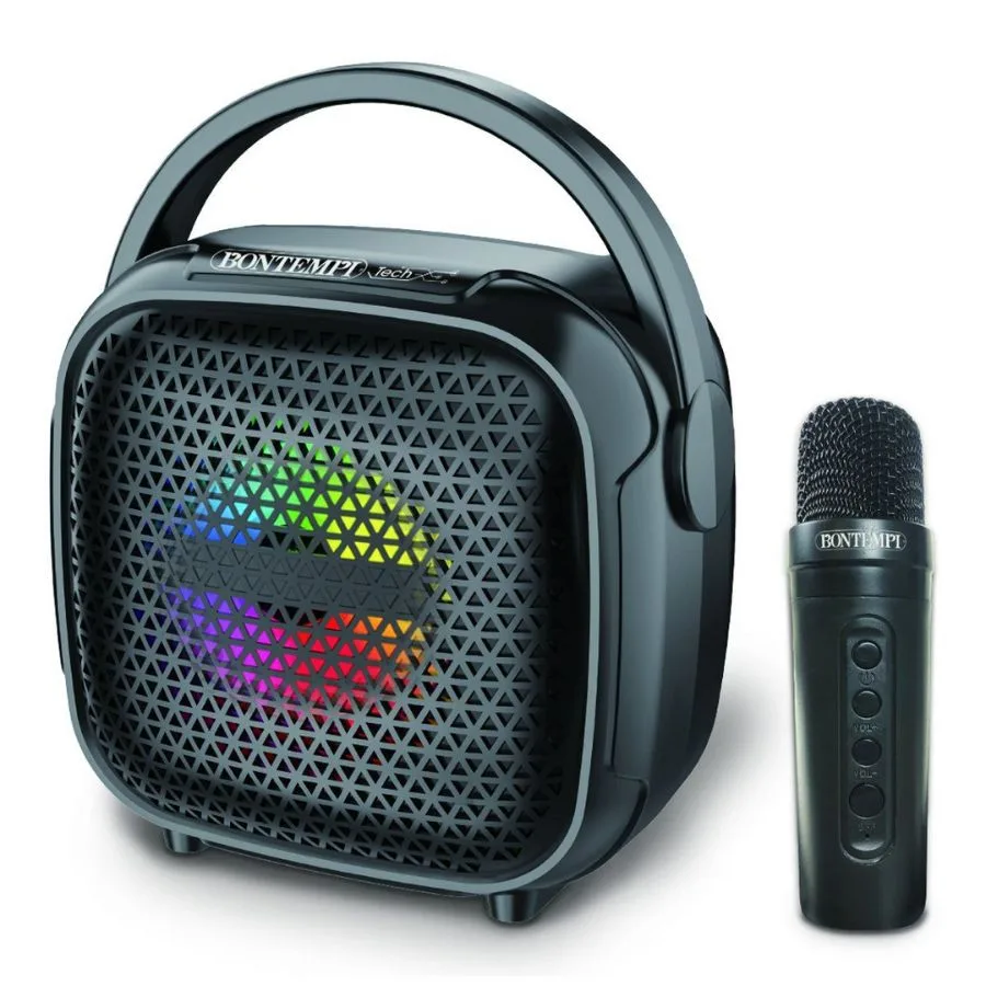 Mini Amplificatore Wireless con Luci RGB e Cambiavoce