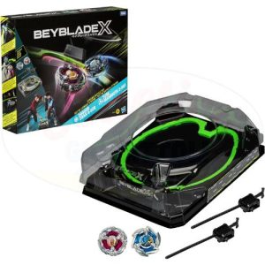 Hasbro Beyblade X Battle Set – Gioco Xtreme con Beystadium, 2 Trottole e 2 Lanciatori | Giocattoli per Bambini 8+