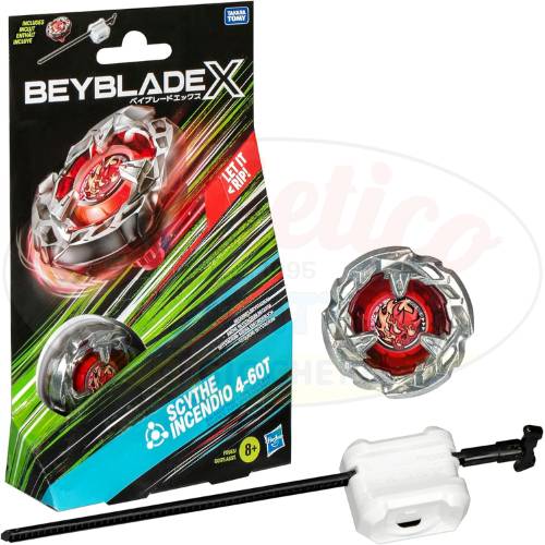 BeybladeX Scythe Incendio 4-60T: La Trottola Perfetta per il Sistema Xtreme Dash e le Blade Battles - immagine 2