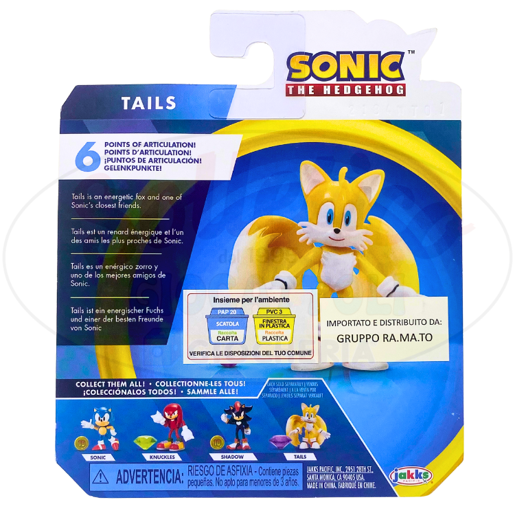 Tails Sonic The Hedgehog Action Figure – Giocattolo con Gemma Viola - immagine 5