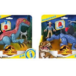 Imaginext Dino e personaggio assortito