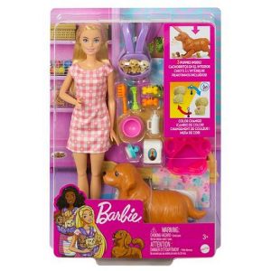 Barbie Cuccioli Appena Nati – Playset Interattivo
