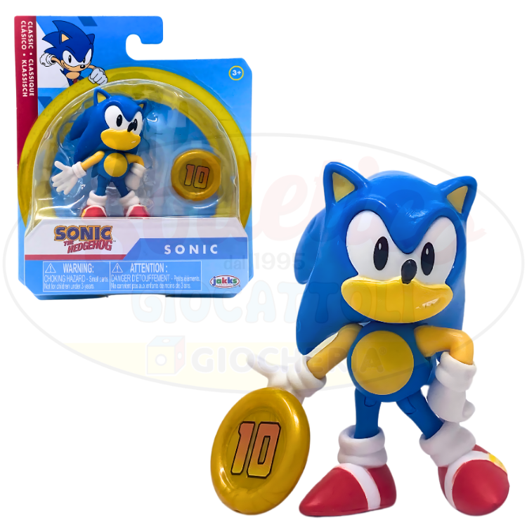 Sonic The Hedgehog 30° Anniversario – Action Figure – Jakks Pacific | 5cm x 4cm x 6cm