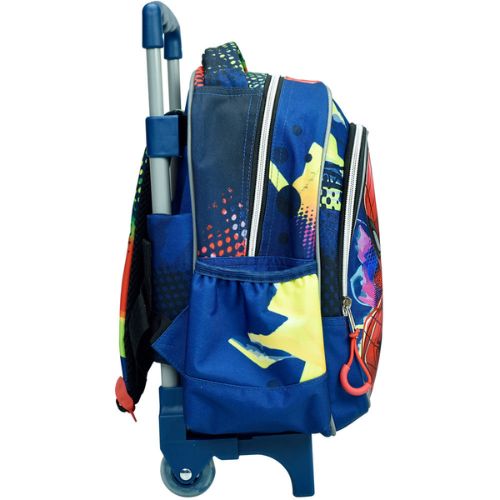 Zaino Trolley Spiderman Marvel Blu 30cm per Scuola Materna - immagine 4