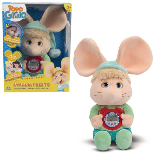 Peluche Topo Gigio Sveglia Presto – Il Compagno Perfetto per la Nanna e il Risveglio - immagine 2