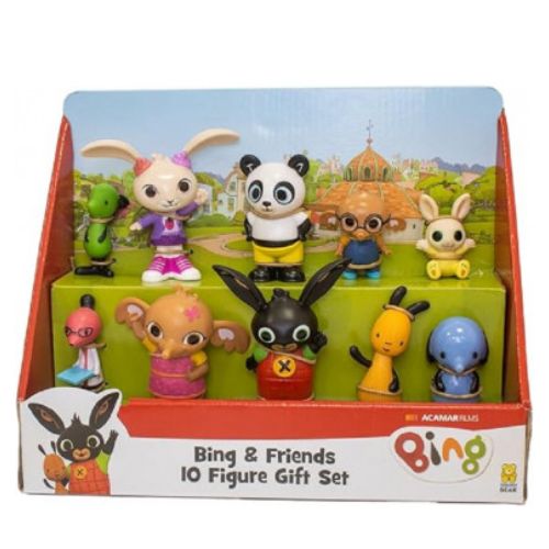Bing Set 10 Personaggi Collezione Completa Ufficiale | 28 x 11 x 22 cm