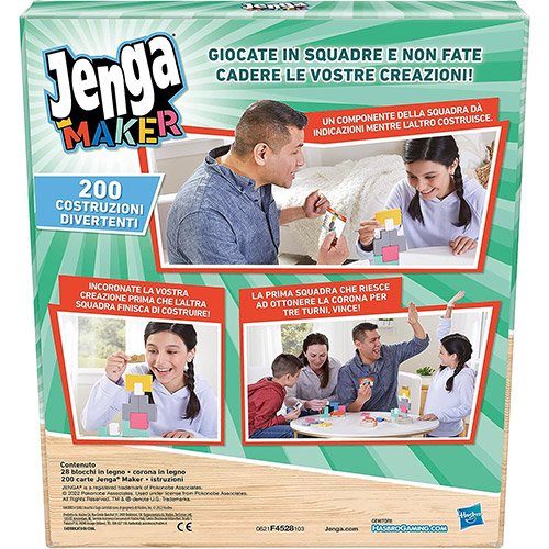 Jenga Maker – Hasbro Gaming | 23cm x 4,5cm x 26,5cm - immagine 3
