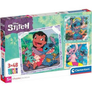 Puzzle 3×48 Lilo e Stitch Clementoni: Divertimento e Apprendimento per Bambini