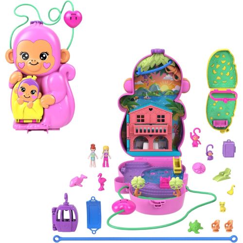 Polly Pocket Borsetta Assortita: Cavalluccio Marino o Mamma Scimmia – Scopri il Playset 2-in-1 - immagine 3