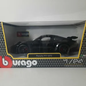 Modellino BBurago Scala 1:24 Porsche 911 GT3 Auto Nero