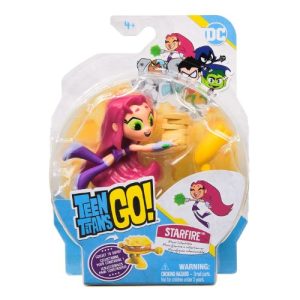Figure di Starfire – Teen Titans Go! | 6 cm – Colleziona e Costruisci il Nemico Pancake