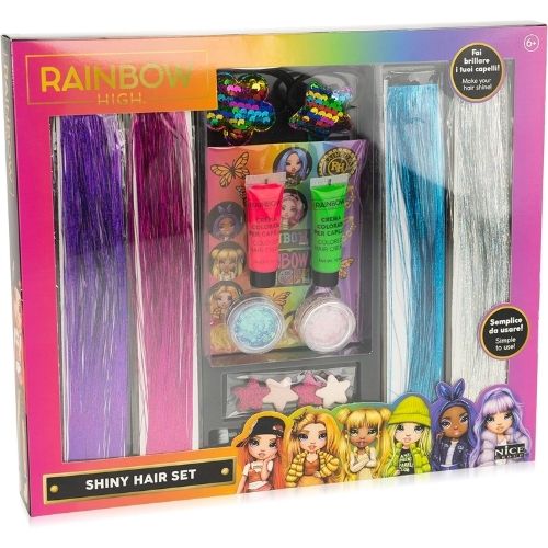 Rainbow High Shiny Hair Set – Look Colorati per Bambine - immagine 3