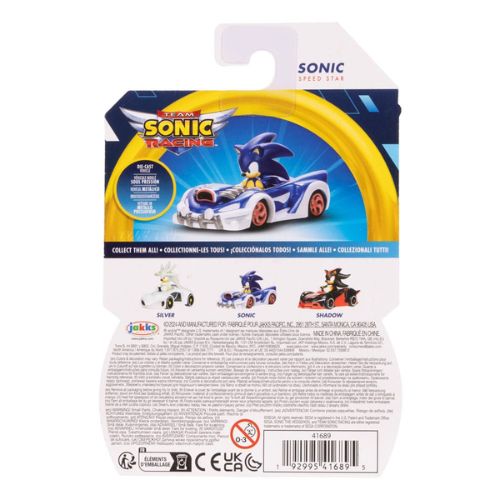 Sonic Speed Star Kart: Veicoli in Metallo pressofuso di Sonic, Shadow e Silver - immagine 6