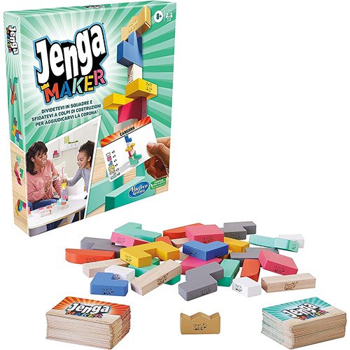 Jenga Maker – Hasbro Gaming | 23cm x 4,5cm x 26,5cm - immagine 4