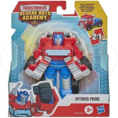 Transformers Optimus Prime – Robot 12cm Rescue Bots Academy – Giocattolo Trasformabile per Bambini, Facile da Usare - immagine 3