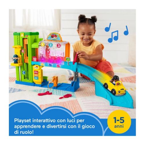 Fisher-Price Little People Autolavaggio: Playset Interattivo con Luci, Suoni e Smart Stages - immagine 4