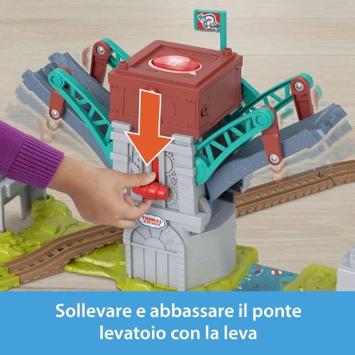 Thomas & Friends Playset con Suoni e Ponte Mobile – Percy - immagine 5