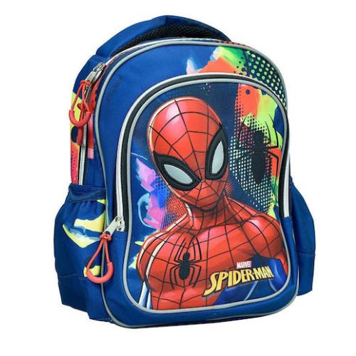 Zaino Trolley Spiderman Marvel Blu 30cm per Scuola Materna - immagine 3