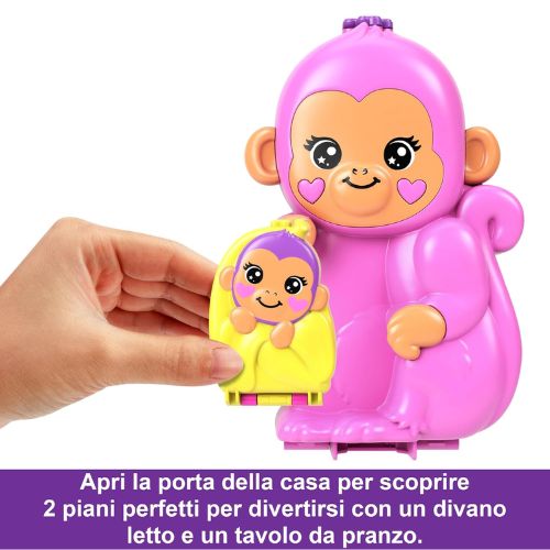 Polly Pocket Borsetta Assortita: Cavalluccio Marino o Mamma Scimmia – Scopri il Playset 2-in-1 - immagine 8