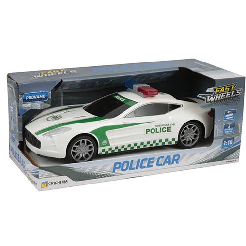 Auto Polizia Giocattolo Fast Wheels 1:16 – Luci, Suoni & Frizione