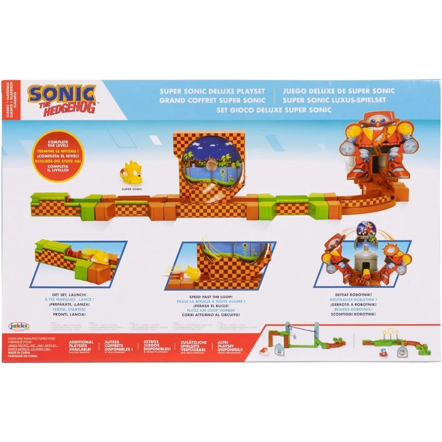 Sonic Go Go Racers Deluxe Playset con Super Sonic Diecast - immagine 4