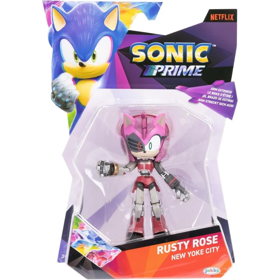 Rusty Rose Sonic Prime 13 cm – Action Figure Netflix - immagine 3