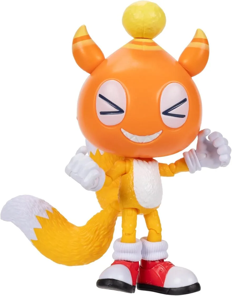Sonic 3 Movie – Action Figure di Tails – JAKKS Pacific | 13 cm x 6 cm x 4 cm - immagine 5