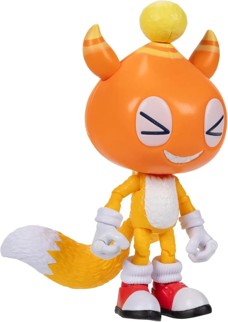 Sonic 3 Movie – Action Figure di Tails – JAKKS Pacific | 13 cm x 6 cm x 4 cm - immagine 4