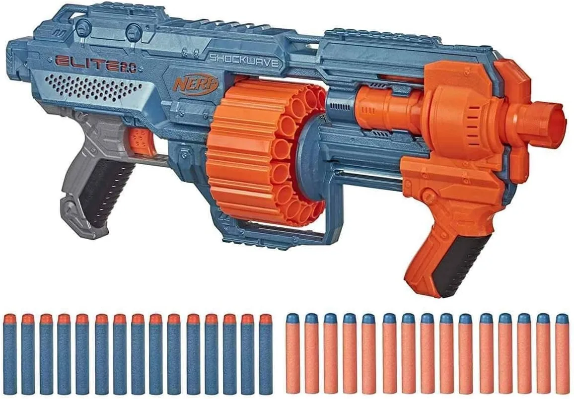 Nerf Elite 2.0 Shockwave RD-15 – Hasbro | 52cm x 21cm x 5cm - immagine 3