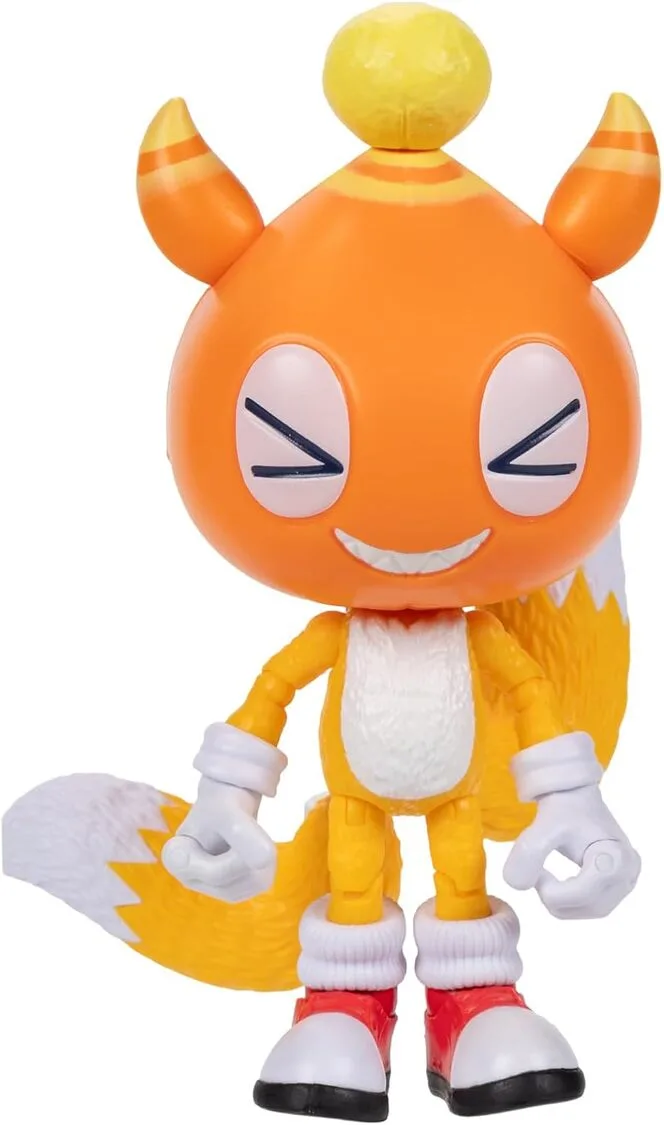 Sonic 3 Movie – Action Figure di Tails – JAKKS Pacific | 13 cm x 6 cm x 4 cm - immagine 6