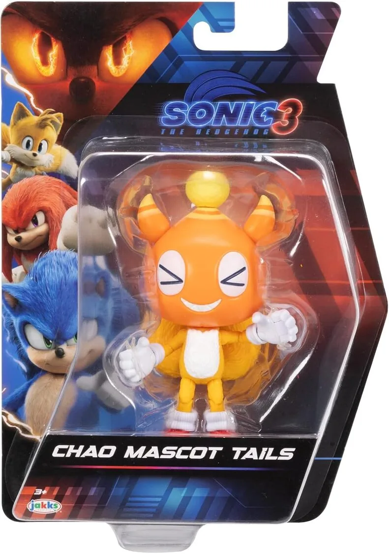 Sonic 3 Movie – Action Figure di Tails – JAKKS Pacific | 13 cm x 6 cm x 4 cm