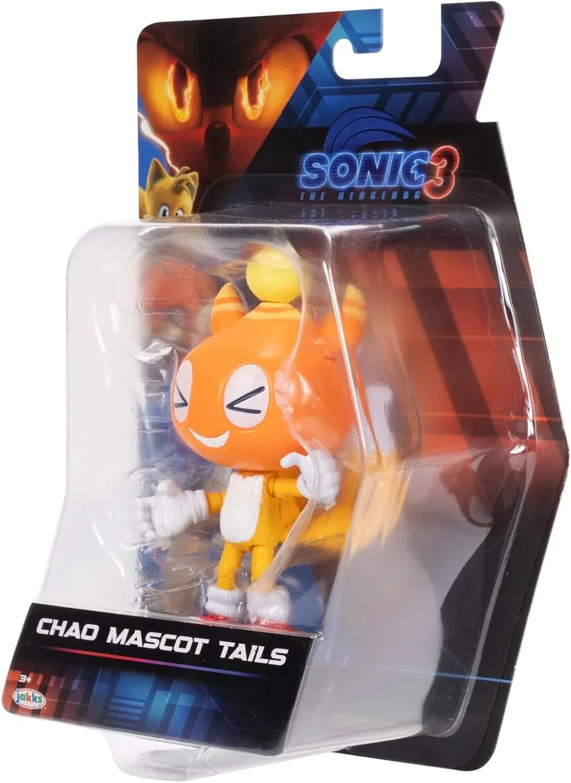 Sonic 3 Movie – Action Figure di Tails – JAKKS Pacific | 13 cm x 6 cm x 4 cm - immagine 9