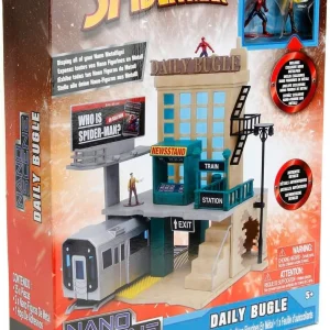 Jada – Marvel Spider-Man Nano Scene con 2 Personaggi Die-Cast | 30,4 cm x 8,5 cm x 38 cm