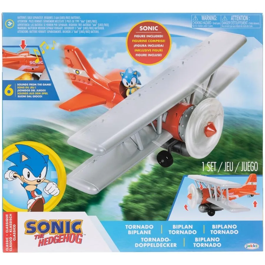 Sonic Biplano Tornado con Luci e Suoni – JAKKS Pacific - immagine 3