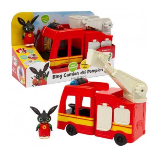 Bing Camion Pompieri con Luci e Suoni | Scala Estensibile - immagine 2