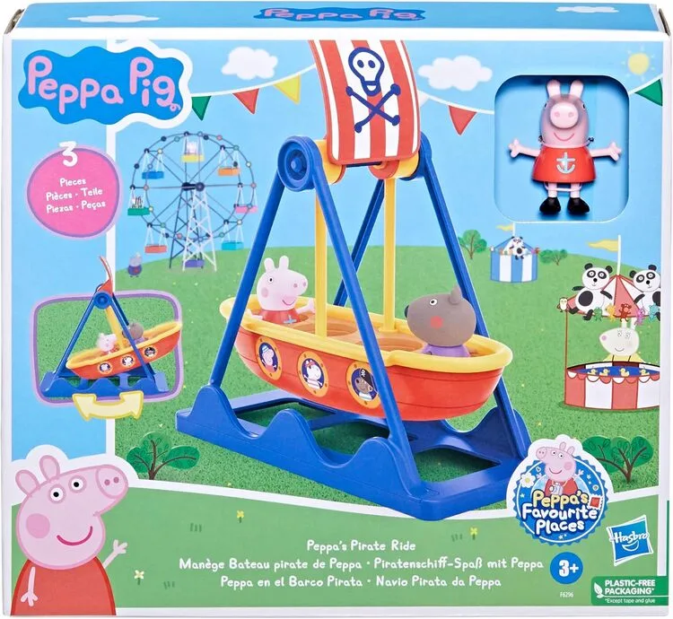 Peppa Pig – La Giostra dei Pirati – Hasbro | 30,5cm x 8cm x 27 cm - immagine 2