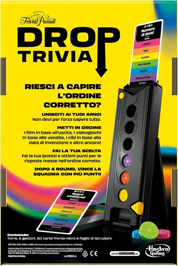 Drop Trivia – Gioco di Società Elettronico Ispirato a Trivial Pursuit | 27cm x 18cm x 4 cm - immagine 6