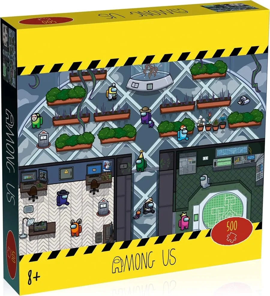 Among Us Puzzle 500 pezzi – Winning Moves – Edizione Italiana | 27cm x 27cm x 5cm - immagine 2