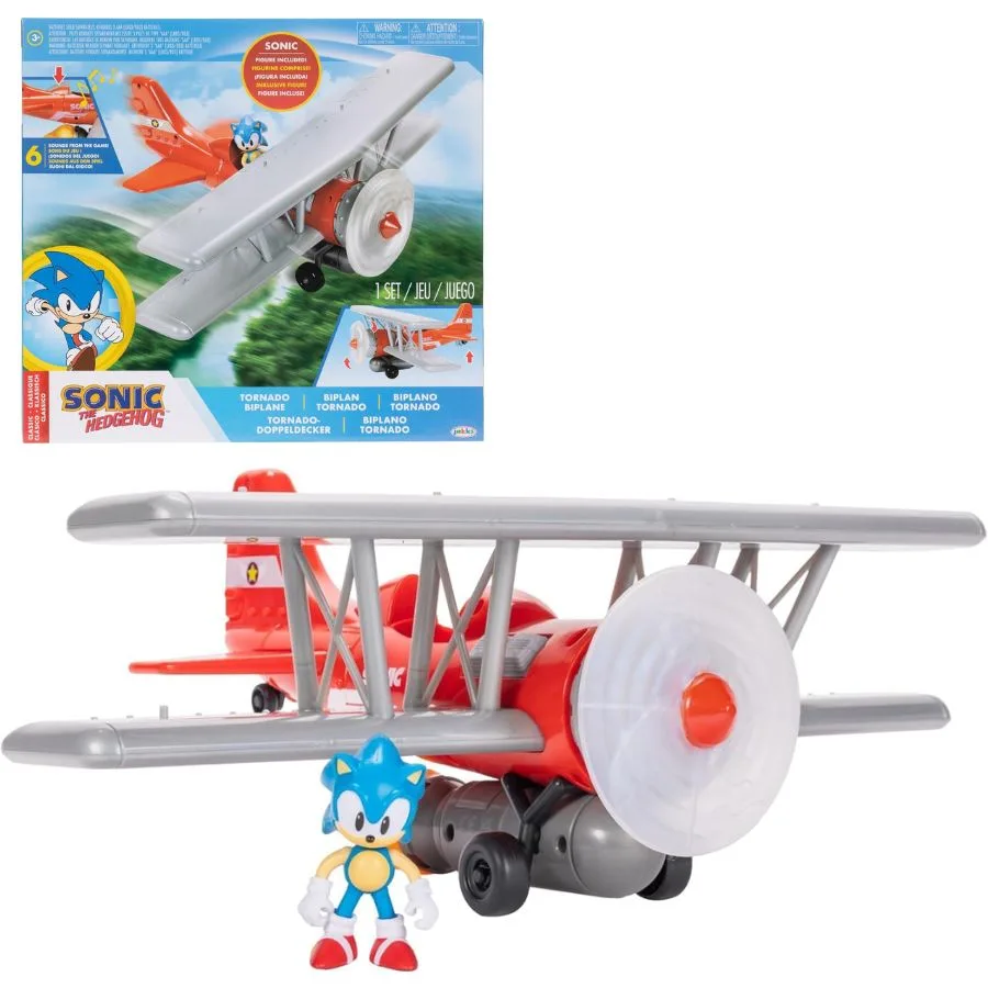 Sonic Biplano Tornado con Luci e Suoni – JAKKS Pacific - immagine 2