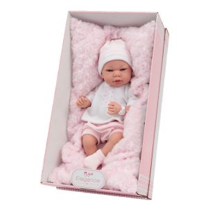 Bebe’ Con Cuscino 40cm Rosa
