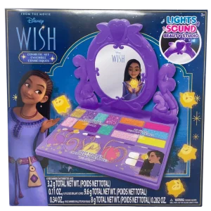 Disney Wish Set Cosmetici – Trousse Make Up con Luci e Suoni | 29,5 cm x 4,5 cm x 29,5 cm