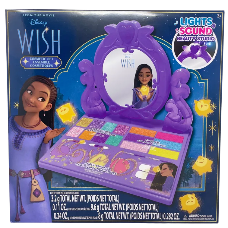 Disney Wish Set Cosmetici – Trousse Make Up con Luci e Suoni | 29,5 cm x 4,5 cm x 29,5 cm - immagine 2