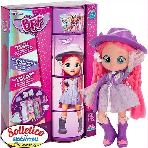 Cry Babies BFF Serie 1: Scopri Katie, la Bambola alla Moda con 9 Sorprese