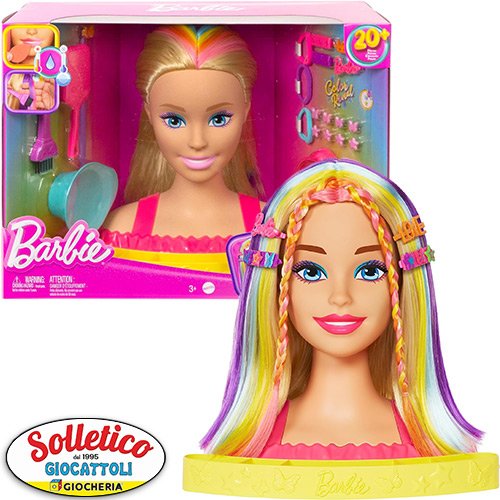 Barbie – Super Chioma Hairstyle Arcobaleno: Libera la tua Creatività! (Mattel / HMD78)