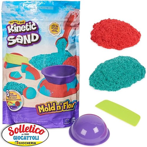 Kinetic Sand – Mold n’ Flow: Scatena la Fantasia dei Bambini con la Sabbia Magica!