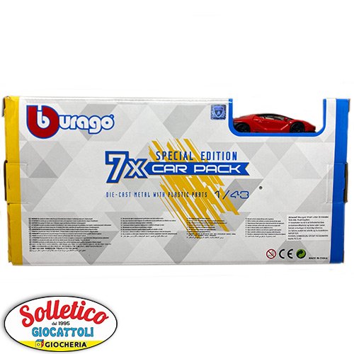 BBurago 7X Car Pack – Special Edition Lamborghini (1/43 – Pressofuso) - immagine 3