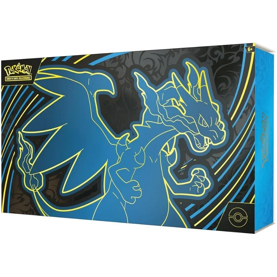 Collezione Ultra Premium Mega Charizard X ex – Pokemon TCG | 37cm x 9cm x 22cm - immagine 3